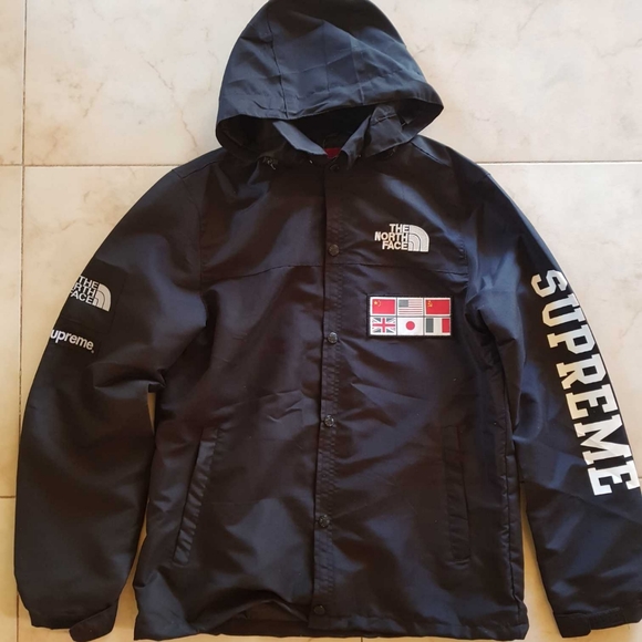 supreme the north face expedition coaches jacket teal